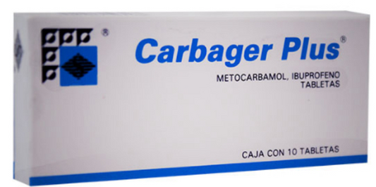 CARBAGER PLUS (METOCARBAMOL, IBUPROFENO) TBS 10