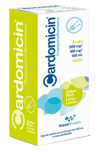 Cardomicin Adulto Miel-Lima-Limón Jarabe 120 Ml