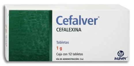 CEFALVER CEFALEXINA 12 CAPS 1MG