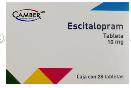Escitalopram 10 Mg 28 Tabletas Genérico Amarox