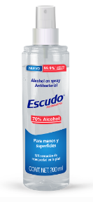 Escudo Solución Antiséptica Para Manos Spray 200 Ml