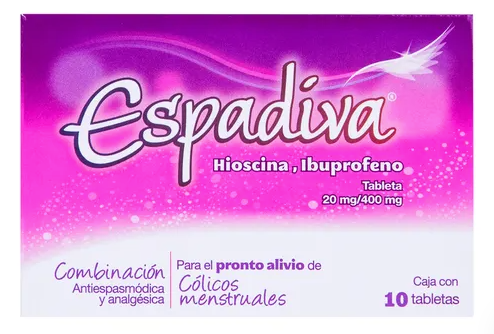 Espadiva 20/400 Mg 10 Tabletas