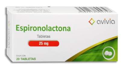 Espironolactona 25 Mg 20 Tabletas Genérico Avivia
