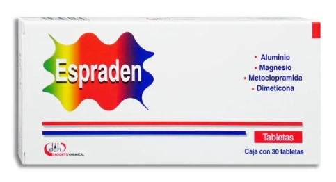 ESPRADEN (ALUMINIO, MAGNESIO, METOCLORPAMIDA, DIMETICONA) TBS 30