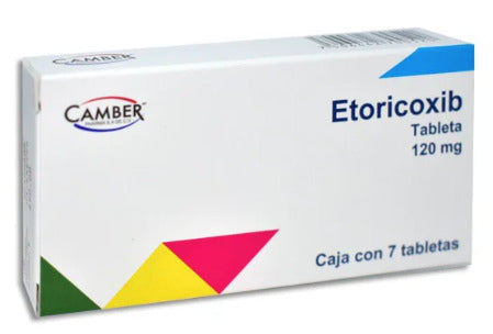 Etoricoxib 120 Mg 7 Tabletas Genérico Amarox