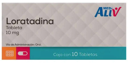 Exclusivo Loratadina 10 Mg 10 Tabletas Genérico
