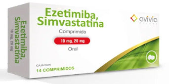 Ezetimiba/Simvastatina 10/20 Mg 14 Comprimidos Genérico Avivia