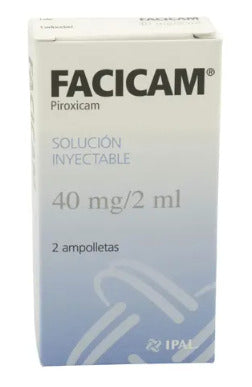 Facicam 40 Mg 2 Ampolletas 2 Ml