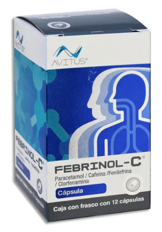 FEBRINOL-C (PARACETAMOL, CAFEINA, FENILEFRINA, CLORFENAMINA) 12CPS