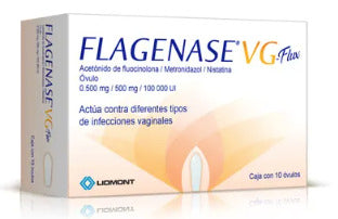 Flagenase VG Flux 0.500/500 Mg 10 Óvulos