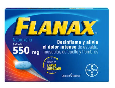 Flanax 550 Mg 6 Tabletas