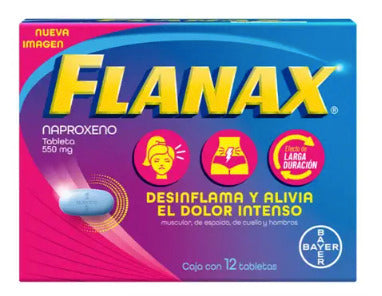Flanax Fem 550 Mg 12 Tabletas