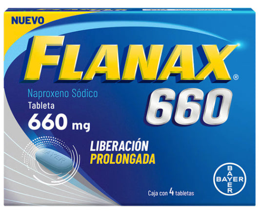 Flanax-660 660 Mg 4 Tabletas