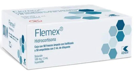 Flemex 100 Mg Solución Inyectable 50 Ampolletas 2Ml 50 Frascos Ámpula