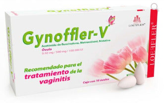 Fluocinolona/Metronidazol/Nistatina Gynoffler-V 10 ovulos