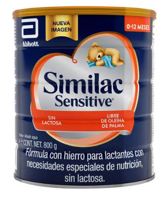 Fórmula Para Lactantes Con Hierro Similac Sensitive Sin Lactosa 800 G
