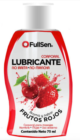 Fullsen Lubricante Aroma Y Sabor Frutos Rojos Frasco 75 Ml