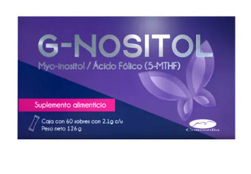G-Nositol Suplemento Alimenticio 60 Sobres 2.1 G Cada Uno