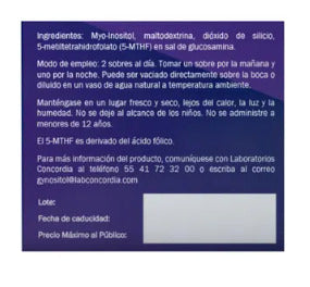 G-Nositol Suplemento Alimenticio 60 Sobres 2.1 G Cada Uno
