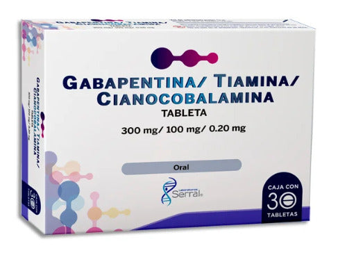 GABAPENTINA, TIAMINA, CIANOCOBALAMINA