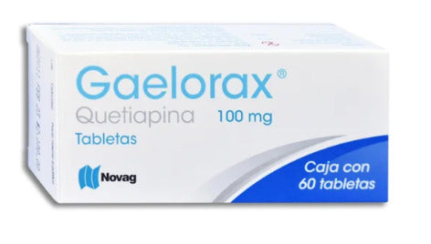Gaelorax Quetiapina 100 Mg 60 Tabletas Genérico Novag Inf