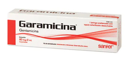 Garamicina 80 Mg/2 Ml Hipak Con Jeringa