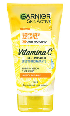 Gel Garnier Limpiador Hidratante Facial Vitamina C