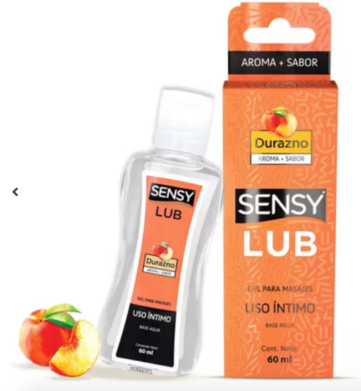 Gel Sensy Lubricante Para Masaje Durazno 60 Ml