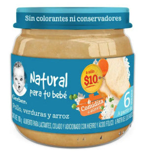 Gerber pollo, verduras y arroz 100g