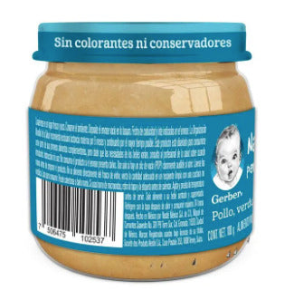 Gerber pollo, verduras y arroz 100g