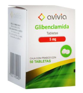 Glibenclamida 5 Mg 50 Tabletas Genérico Avivia
