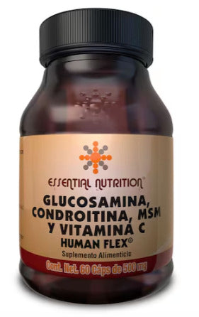 Glucosamina/Condroitina/Vitamina C 500 Suplemento Alimenticio 60 Cápsulas