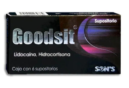 GOODSIT (LIDOCAINA, HIDROCORTISONA) 60/5MG 6 SUPS