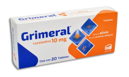 Grimeral Loratadina 10 Mg 20 Tabletas Genérico Com Biomep