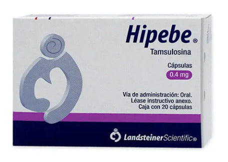 Hipebe Tamsulosina 0.4 Mg 20 Cápsulas Genérico Landsteiner