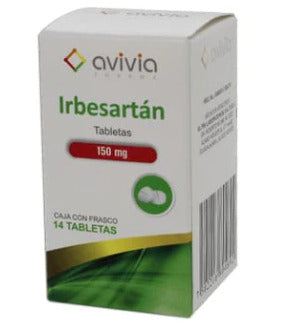Irbesartán 150 Mg Frasco 14 Cápsulas Genérico Avivia