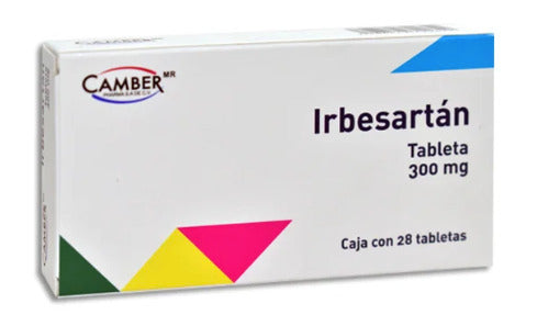 Irbesartán 300 Mg 28 Tabletas Genérico Amarox