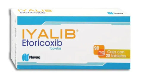 Iyalib Etoricoxib 90 Mg 28 Tabletas Genérico Novag Inf