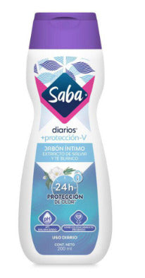 Jabón Íntimo Saba Diario +Protección-V 200 Ml
