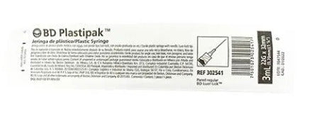 Jeringa Desechable BD 3 Ml 22 G X 32 Mm