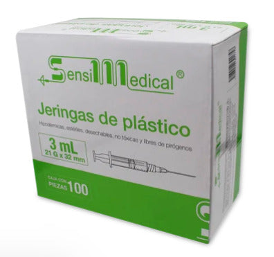 Jeringa Sensimedical 1 Ml 30X13MM 100 Piezas Genérico Jayor