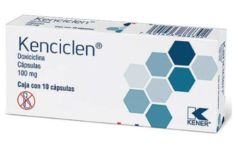 Kenciclen Doxiciclina 100 Mg 10 Cápsulas Genérico Kener