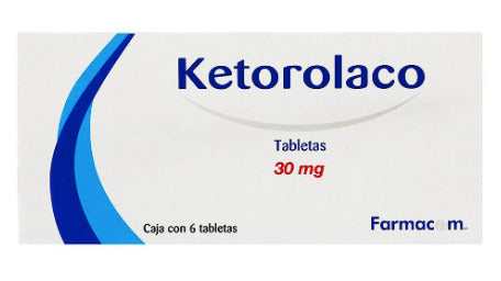 Ketorolaco 30 Mg 6 Tabletas Sublingual Genérico Perrigo