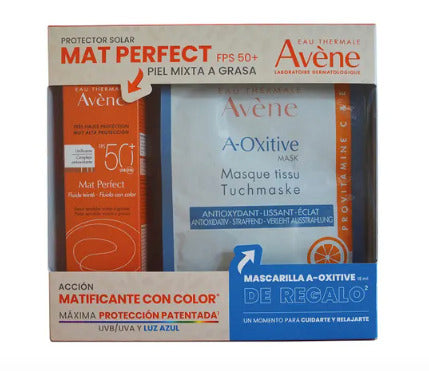 Kit Avène Mat Perfect Con Color + Mascarilla A-Oxitive