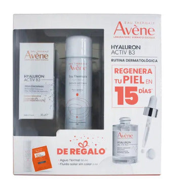 Kit Avène Serum Hialurónico + Agua Termal + Protector Solar