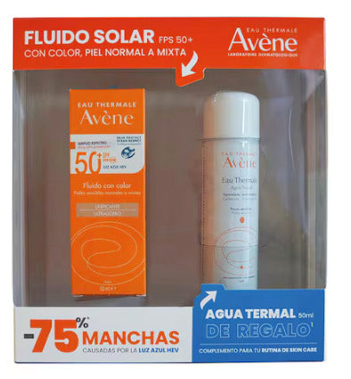 Kit Avène Ultramat Con Color + Agua Termal 50 Ml