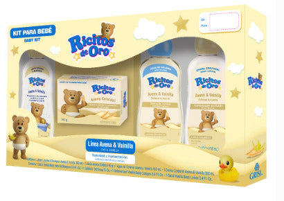 Kit Ricitos De Oro Avena-Vainilla 4 Piezas