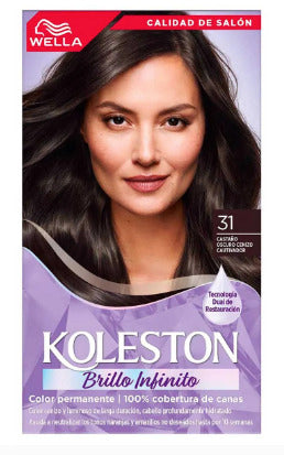 Kit Tinte Koleston 31 Castaño Oscuro Cenizo