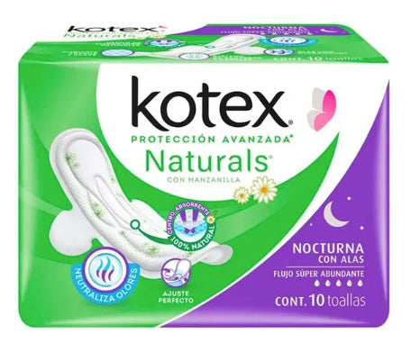 KOTEX NAT FLEX MZLLA NOC ALAS 10