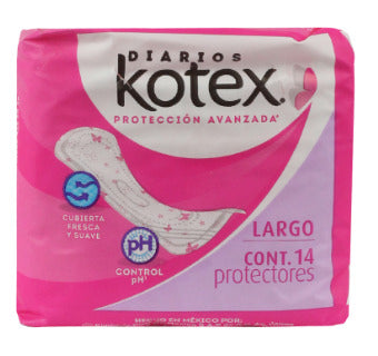 KOTEX PANTY PROTEC DIAR LARGO 14PZS